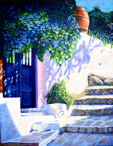 Anne's Morning Glories Commission SOLD