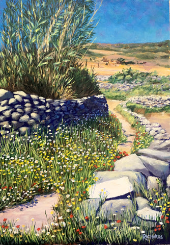 Bamboo and Daisies SOLD