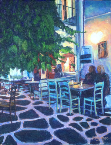 Outside 'Notorious Bar' Mykonos SOLD