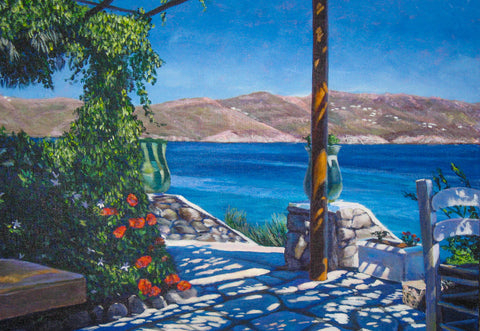 View of Ftelia from Maxie's, Mykonos