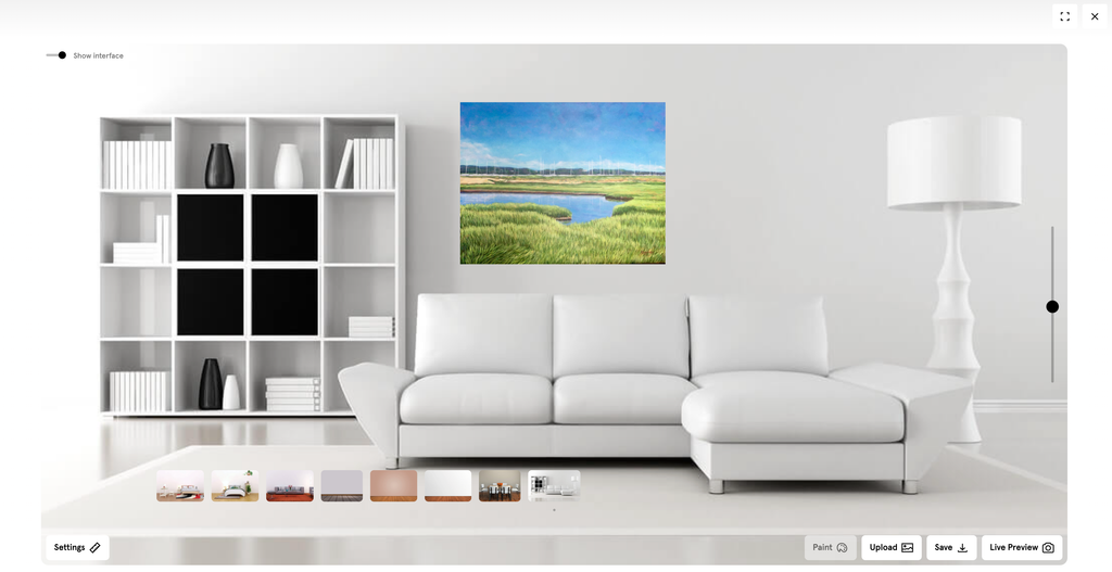 View My Artwork In Any Chosen Space with Live Preview