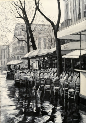 Cafe in the Rain