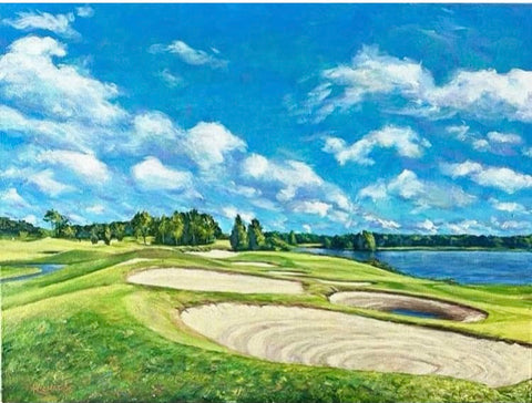 Falcons Fire, 13th Hole (Bunker Hill) Kissimmee, Fla.  Commission SOLD