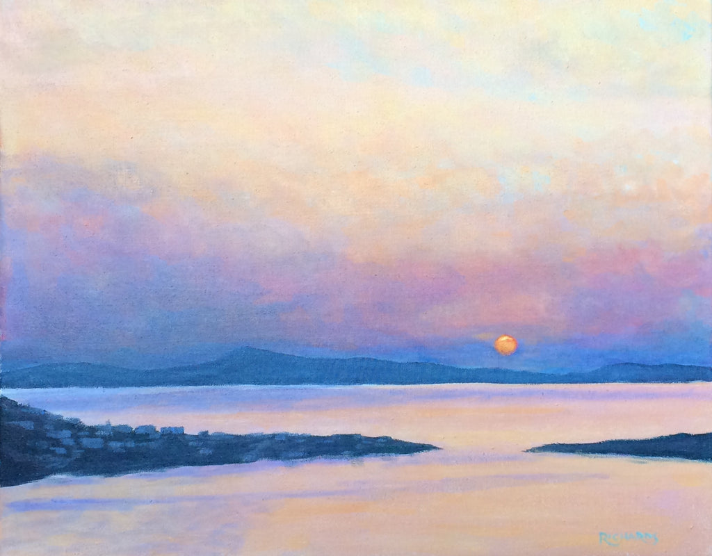 Sunset Over Delos SOLD